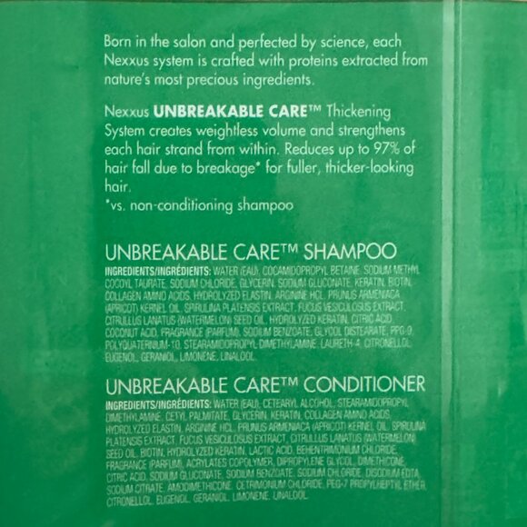 Nexxus Unbreakable Care Shampoo and Conditioner 2-pack - Picture 8 of 14